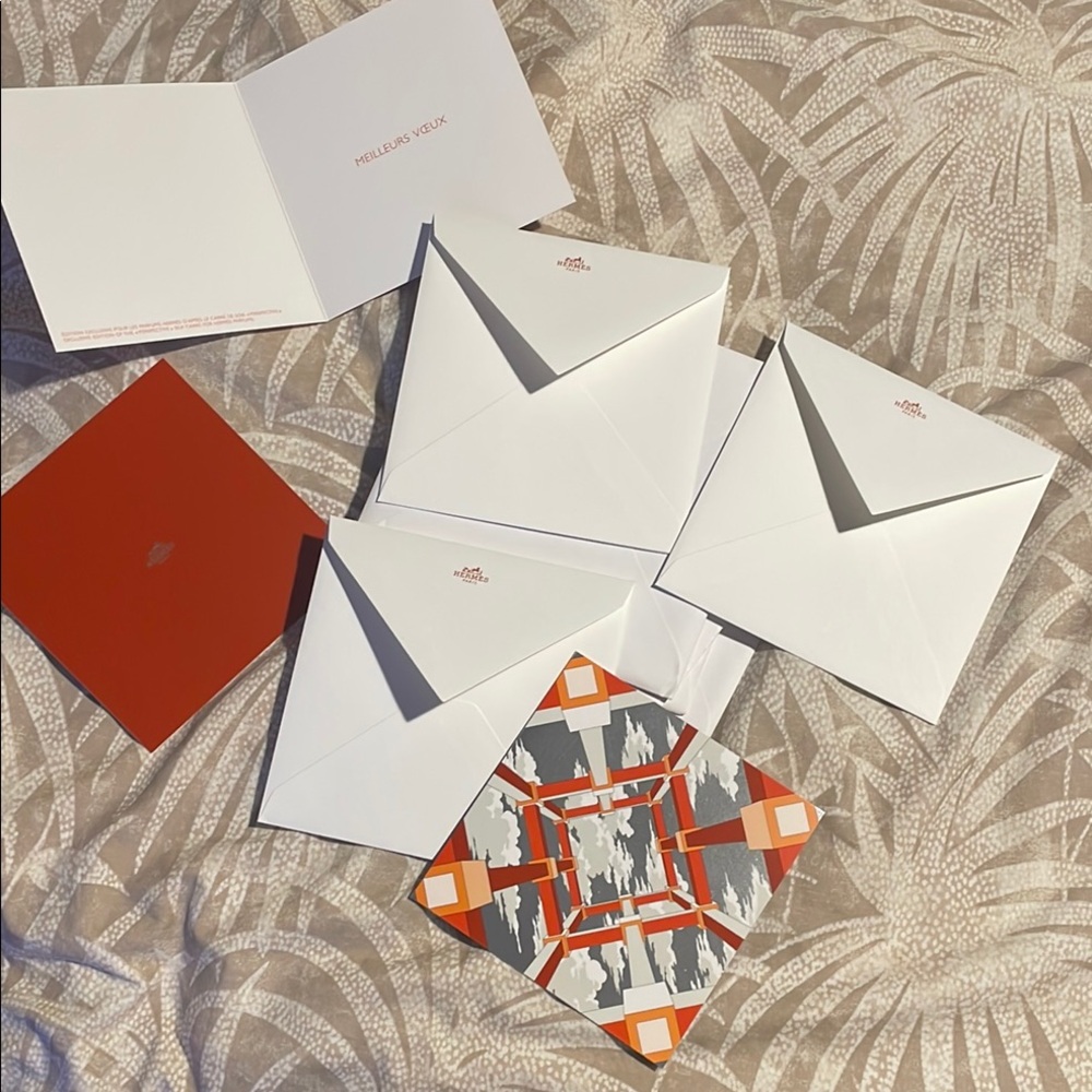 Hermes Blank Cards with Hermes Paris envelope